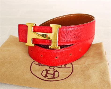 hermes belt red and gold|genuine Hermes belt.